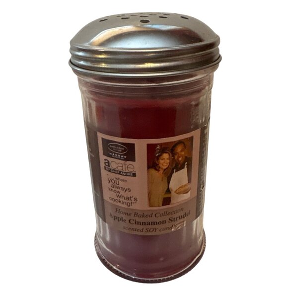 Kathy Ireland Hannas Candles Home Baked Apple Cinnamon Strudel Soy Candle 10oz - Picture 1 of 6